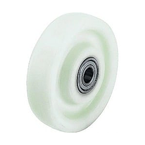 SMH100/125-[SLDNY6206] Solid Nylon Wheel with Ball Bearing & Circlip , Ø230x45 , Nylon- Fag 6206ZZ