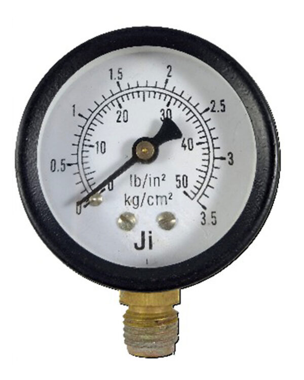 Water Column pressure Gauge 0 TO 100 mbar, 4" Dia, 3/8" in put
